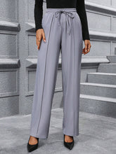 Clasi Women Fashion All-Match Commuter Casual Elegant Pocket Straight Leg Pants, Autumn/Winter Dress Pants